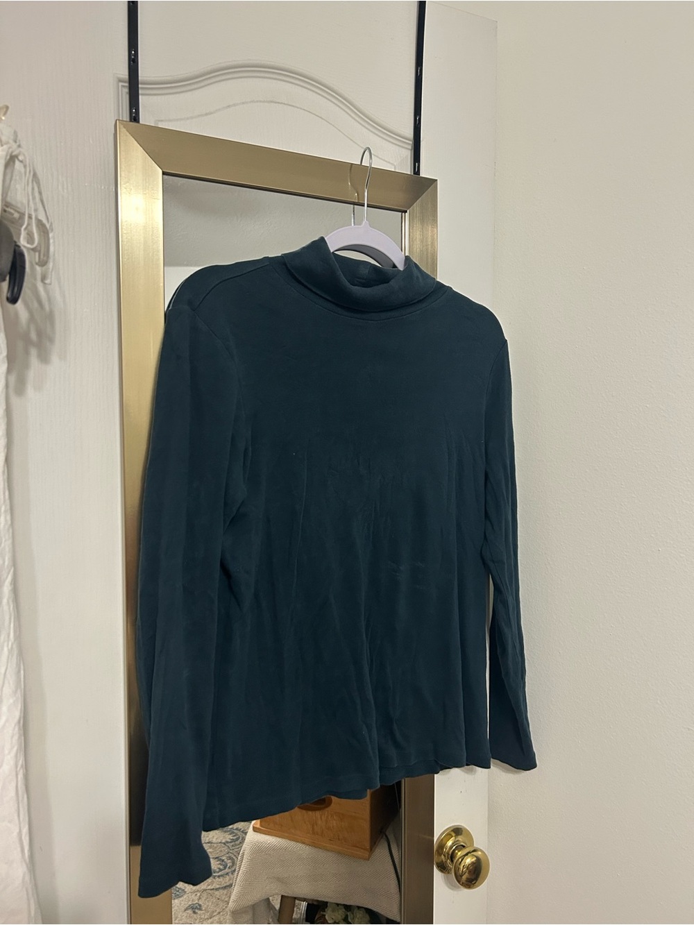 Christopher & Banks Women’s Turtleneck Sweater in Deep Teal